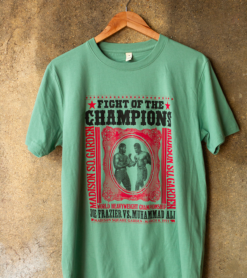 Champions Ali against frazier / Tshirt sauge